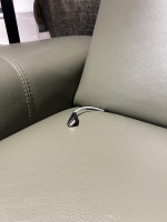WK Wohnen - Sofa WK 670 Volluto Leder Montana Olive Grün Metallfüße Schwarz - 8