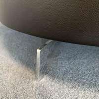 De Sede - Sofa DS-167 Leder Select 2477 Cigarro Braun Füße Edelstahl Poliert Rücken Umlaufend Verschiebbar - 8