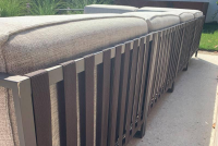 Talenti - Loungegruppe Icon Casilda Outdoor Stoff Melange Grau Gestell Metall Mokka Inklusive Abdeckungen - 8