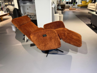 Brühl - Sessel Tele Marc 1 Stoff 4401 50 Orange Kreuzfuß Stahl Schwarz Mit Verstellung - 5