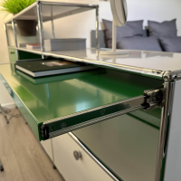 USM Haller - Sideboard Weiß Grün mit Rollbox Grün - 12