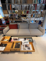 Prostoria - Sofa Buffa Dreisitzer Stoff Orsetto 02/22 Grau Füße Schwarz - 4