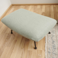 COR - Armchair Jalis Lounge Fabric 8305 Mint green Green Gray Wire frame 01 Black brown Including stool - 9