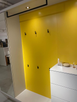Sudbrock - Garderobe Tando Glattlack 407 Steingrau Weiß Grau Paneel Glattlack 496 Lemon Gelb Mit Beleuchtung - 6