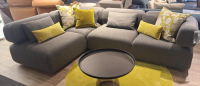 Brühl - Ecksofa All Together Stoff 44 0093 Grau mit 4 Kissen - 6
