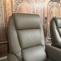 himolla - Relaxsessel 9773 Cumulus Quartett Leder 75 Torro Vulkan Braun Grau Inklusive Aufstehhilfe - 5