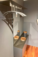 Schönbuch - Garderobenkombination S7 Lack Granit Grau Matt Aluminiumteile Bronze Eloxiert - 7