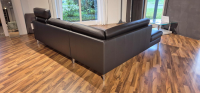 Erpo - Ecksofa CL 990 Leder 42.059 Anthrazit Füße Verchromt mit Fußablage - 5