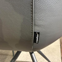 Naos - Essgruppe Iseo Und Mis Keramikplatte Grau Auf Glas Gestell Leder 1 1200 Graniet Grau Gestell Metall Quarz 7039 Schwarz - 7