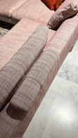COR - Ecksofa Mell Lounge Stoff 9203 Rot-Weiß Rot Gestell Metall Fußrahmen Mit Kunststoffgleitern F04 Stahl - 3