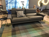 Durlet - Sofa Brooklyn Leder PG500 Chamo Lava Grau - 2