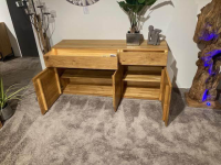 Natura - Sideboard Hillsboro Wildeiche Massiv Legno Geölt Inklusive Beleuchtung - 5