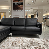 Erpo - Ecksofa CL 820 Leder Schwarz 43.136 Aluminium Fuß - 8