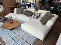 Cassina - Sofa Sengu Bold Stoff Look Corda Grau Weiß ohne Dekokissen - 2