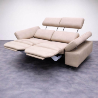 himolla - Sofa 2-Sitzer 1182 62 F44 Leder 24 Longlife Rustika Küste Beige Gestell Metall Anthrazit Mit Elektrischer Wallfree-Funktion - 7