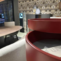 Tagliabue - Drehturm Bitte 327 Lack Matt Rosso ML6 Rot Fußgestell Aluminio Mit 5 Etagen - 6