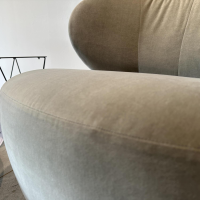 Walter Knoll - Sessel Bao 207 10C Stoff Harald 3 143 Smokey Quarz Beige Leder Saddle Coffe Braun Drehteller Schwarz - 8