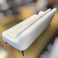 Bielefelder Werkstätten - Sofa Grace Stoff Queen BW1775-171 Weiß Creme Holzfüße Wengefarben - 8