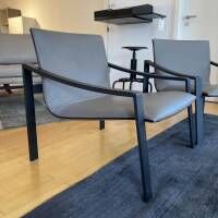 Molteni & C - 2er-Set Armlehnstuhl Allure APO 1 Leder Dunkelbeige - 10