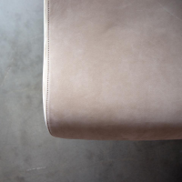 Jori - Relaxsessel Time Out Nubukleder Cream Braun 4 Sternfuß Bronze Inklusive Hocker - 6