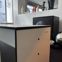 Conmoto - Essgruppe Riva Outdoor HPL Kunststoff Weiß Kanten Schwarz - 4