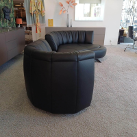 De Sede - Ecksofa DS 1064 River Leder Select 2411 Black Schwarz Füße Hochglanz Verchromt - 4