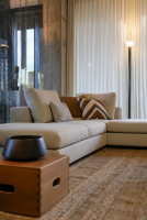 Walter Knoll - Ecksofa Living Landscape 755 Bezug Curly Ivory 02CU Beige Creme Sockel Massivholz Buche Schwarz Lackiert Ohne Sessel Couchtische Dekoration Sowie Lampen - 2