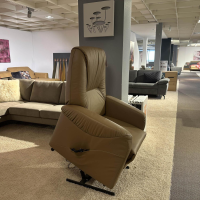 himolla - Ruhesessel 9964 Leder Torro Noir 71 Braun Füße Schwarz Inklusive Aufstehhilfe - 4