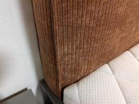 Musterring - Polsterbett Kara Frame Feinschliff Grigio Stoff Trend Cord 2 Rot ohne Lattenrost ohne Matratzen - 8