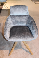 Venjakob - Stuhl Marleen Stoff Frankfurt Grau Gestell Wildeiche Geölt - 7