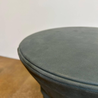 Walter Knoll - Hocker Bellows 222 H1 Leder Vintage Blue Tourmaline Blau Grau Gestell Holzkonstruktion Mit Gasfeder - 2