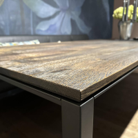 Janua - Tisch S600 Platte Eiche Geräuchert Anthrazit Geölt Und Gebürstet Gestell Rohstahl Lasur Double Brand Color Schwarz - 8