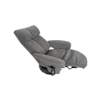 himolla - Relaxsessel 7627 XS Stoff Nuvano Stein Grau Drehteller Edelstahl Mit Elektrischer Aufstehhilfe - 3