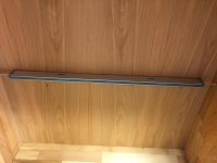 Kaiserleisten - Highboard Verona Kernbuche Massiv Natur Geölt Metallgriffe mit 2 Glastüren - 2