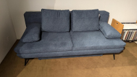 Restyl - Schlafsofa Kendall Stoff 2-7063 Blau Füße Schwarz - 2