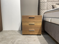 Hülsta - Multi Kommode R Kernnussbaum Griff 007 Silber Mit 3 Schubkästen - 9