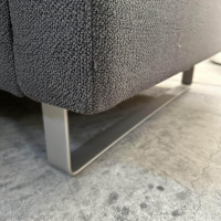 COR - Ecksofa Conseta Stoff 8078 Tabak Anthrazit Metallkufe F04 Stahl Feinstruktur Mit Kopfstütze - 5