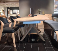 Voglauer - Esstisch Valpin Abgerundet Eiche Altholz Mit Tischverlängerung - 4