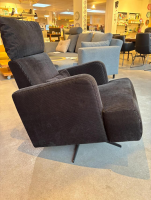 Brühl - Sessel Aoyama 75002 Stoff 4490 99 Schwarz Sternfuß Drehbar Schwarz Matt Mit Neigungsverstellung - 8