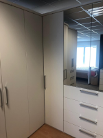 Nolte - Eckschrank Horizont 10 Polarweiß Innen Leinenoptik - 2