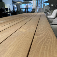 Janua - Outdoortisch S600 Platte Akazie Gestell Schiefergrau Schwarz Pulverbeschichtet - 5