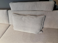 COR - Ecksofa Conseta Stoff 9131 Anthrazit mit Kissen und Kopfstütze - 2