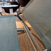 Weishäupl - Sonnenliege Balcony Bespannung Batyline Eden Grünblau Meliert Gestell Edelstahl Rauchblau Pulverbeschichtet - 5