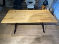 Girsberger - Esstisch Barra Holz Massiv Asteiche Gestell Schwarz - 7