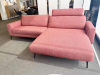 Contur - Ecksofa Enna Stoff Marinet Coral Rosa Füße Metallwinkel Schwarz Inklusive Relaxfunktion - 3
