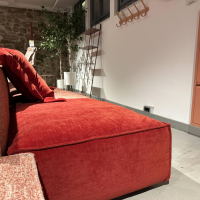 Designwerk - Polstergruppe Dido Stoff Earth Strawberry Rot Und Stoff Natural Apple Rosa Fuß Schwarz Inklusive Kissen - 5