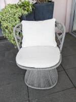 B&B Italia - 6er-Set Outdoorstuhl Flair Stoff Lola Weiß - 7