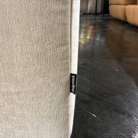 Designwerk - Ecksofa Temple Stoff Earth Ivory Weiß Metallfuß Schwarz Matt B - 5
