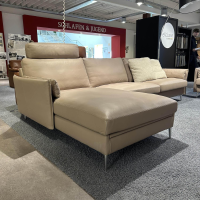 Erpo - Ecksofa 05550001 XC Leder Touch J Stone Beige Fuß Aluminium - 10