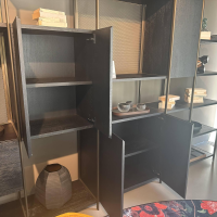 Janua - Regalsystem BC 06 RooM68 Eiche Schwarz Gebeizt Und Aluminium Eloxiert C33 Bronze - 8